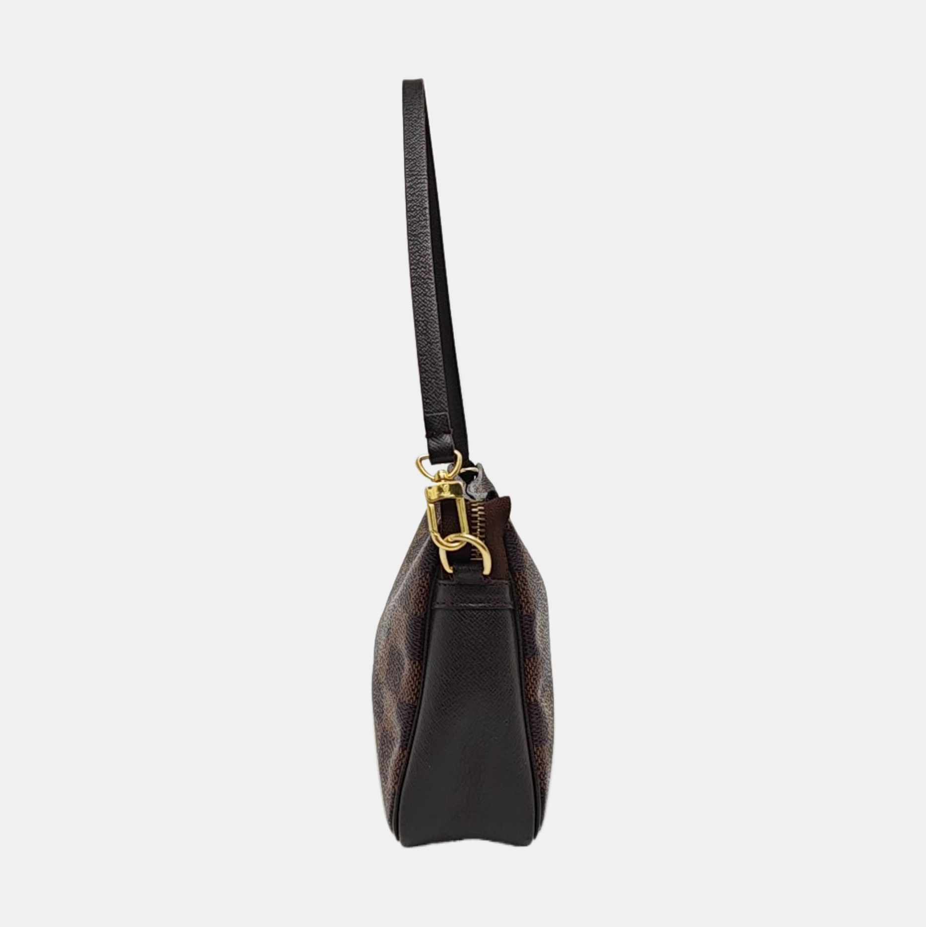 TROUSSE MAKE UP Damier Ebene Coated Canvas Brown