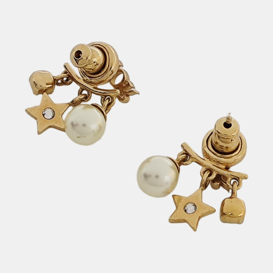 Dio(r)evolution Brass Gold Stud Earrings