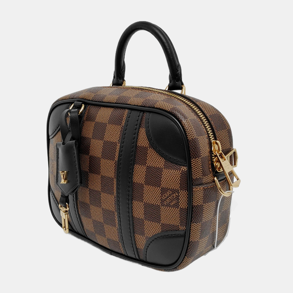 VALISETTE BB Damier Ebene Coated Canvas Brown