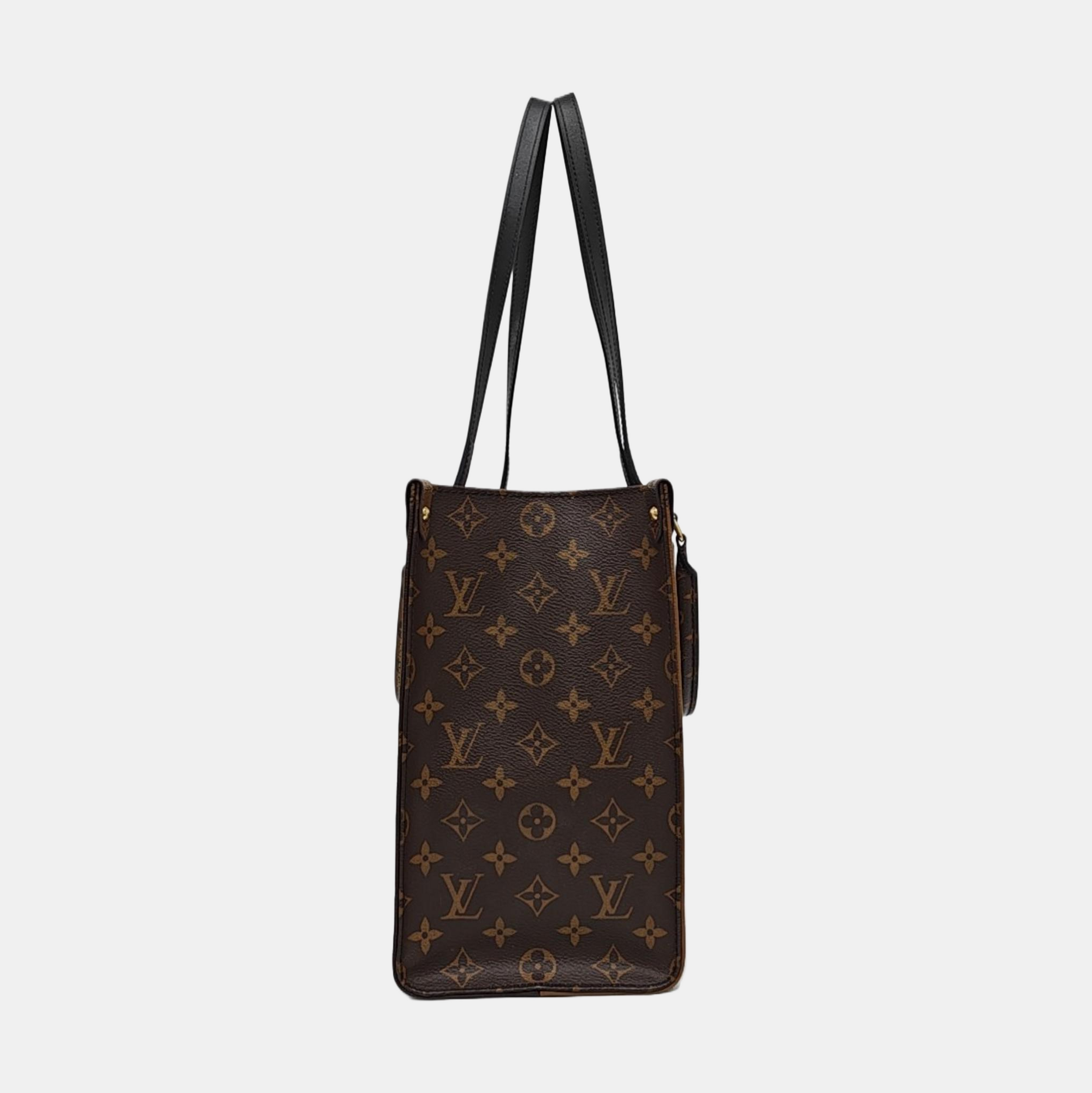 ONTHEGO MM Monogram Coated Canvas Brown