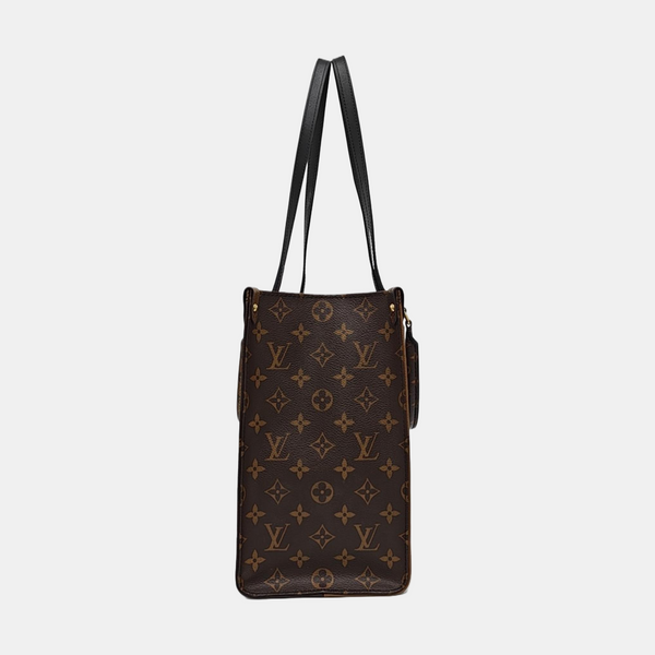 ONTHEGO MM Monogram Coated Canvas Brown