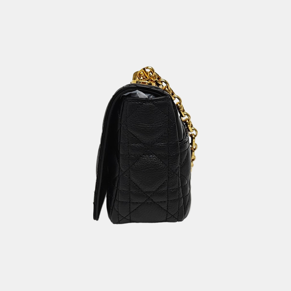 Dior Caro Small Cannage Calfskin Black