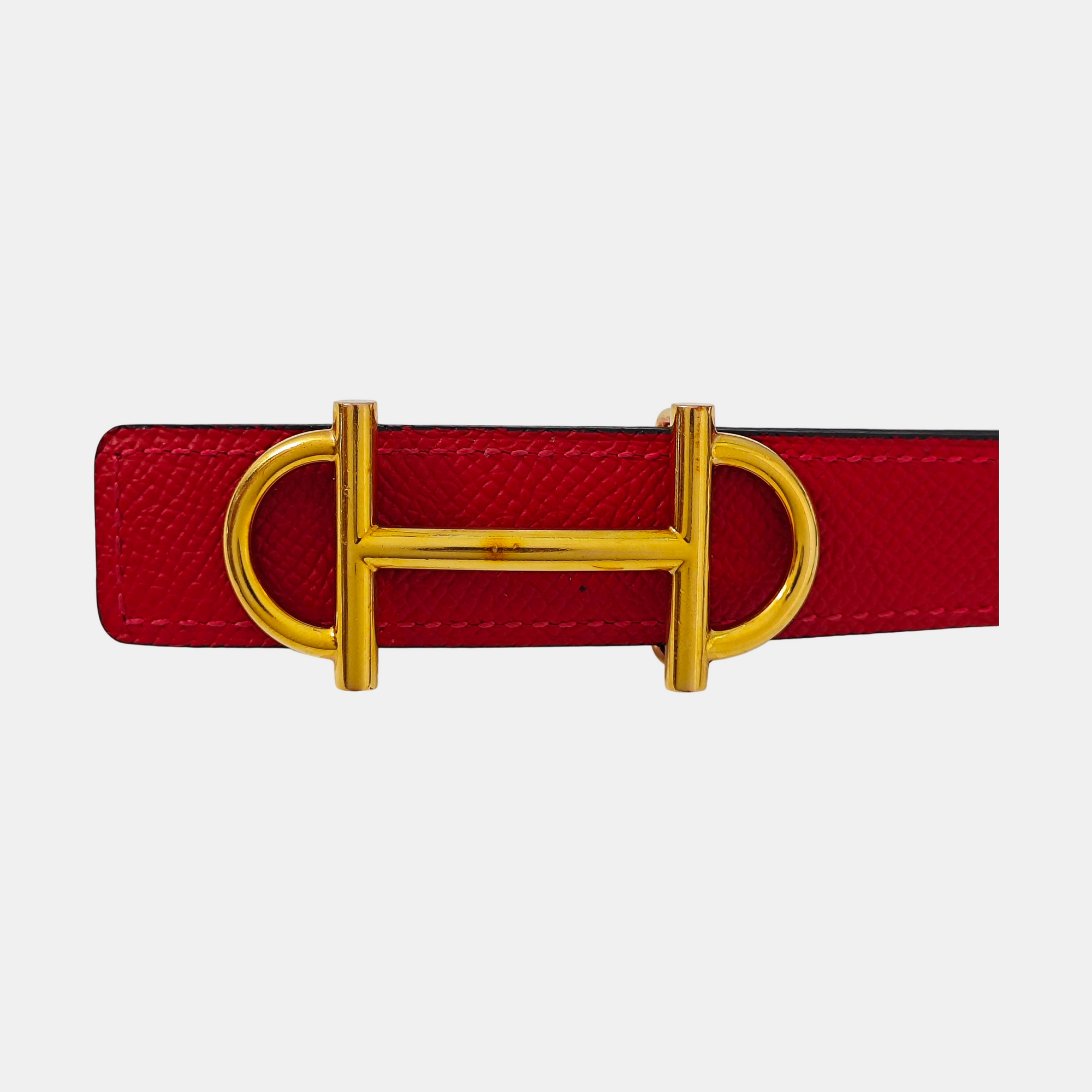 Leather Belt Red