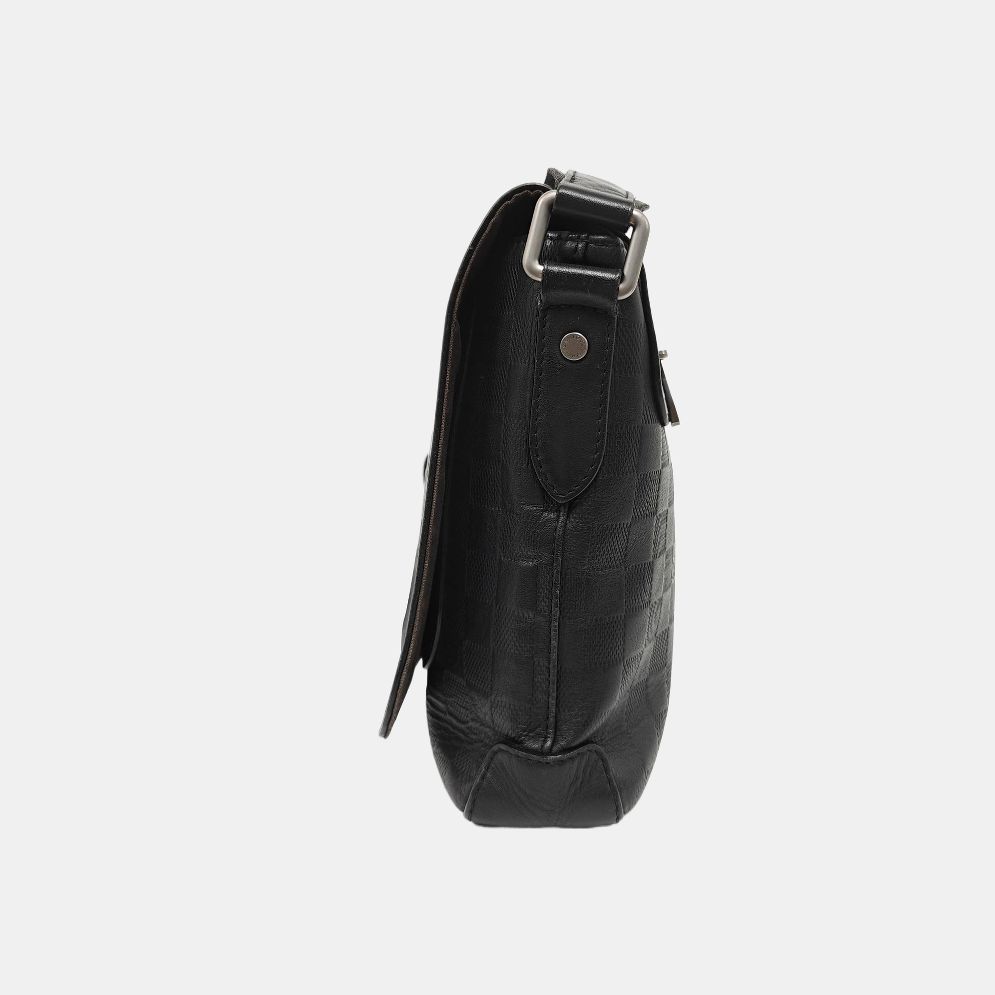 DISTRICT PM Damier Graphite Calfskin Black