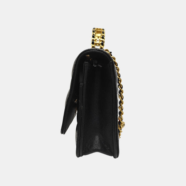 WOC Quilted Lambskin Black