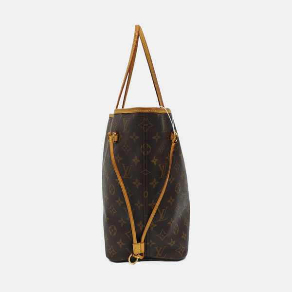 NEVERFULL MM Monogram Coated Canvas Brown