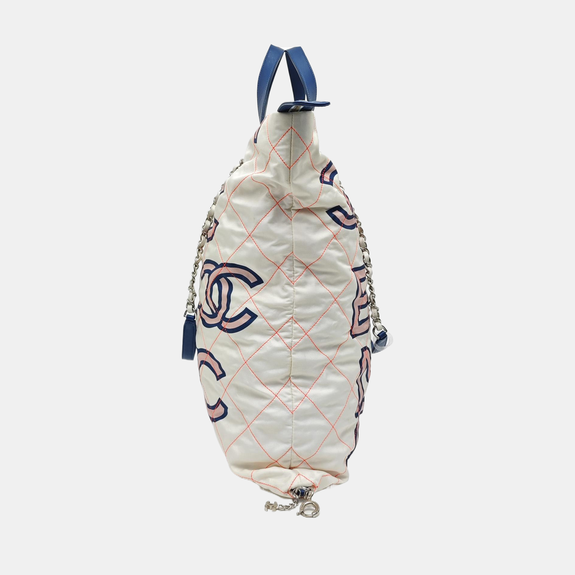 Fabric Shoulder Bag White