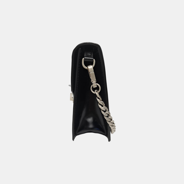 Calfskin Shoulder Bag Black