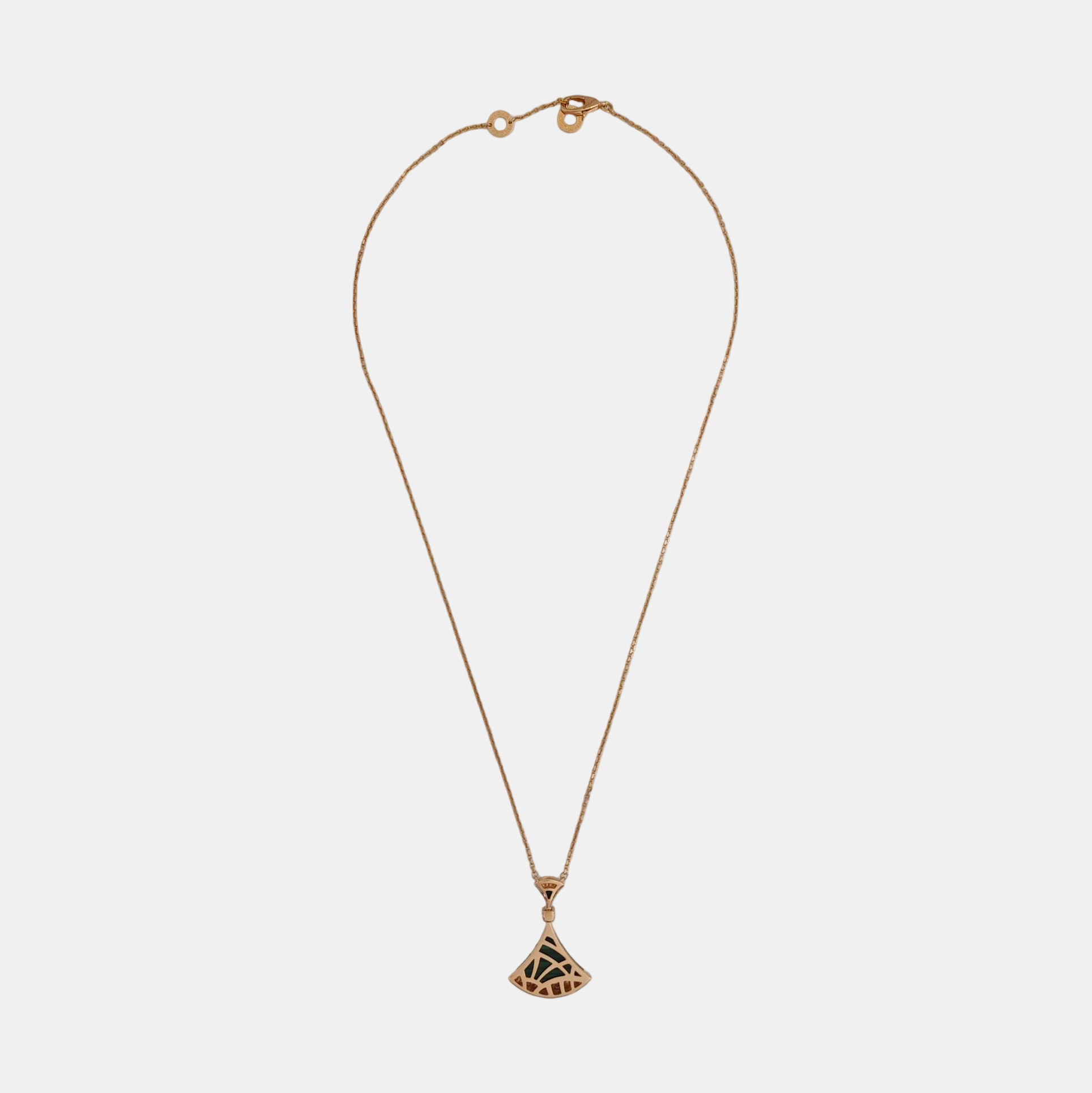 DIVAS' DREAM 18k Rose Gold Green Necklace
