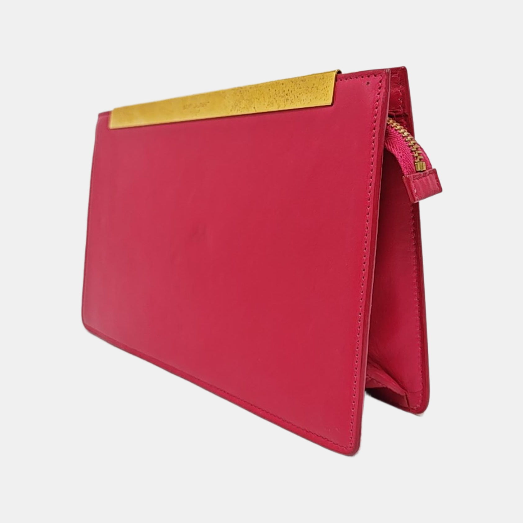 Calfskin Clutch Red