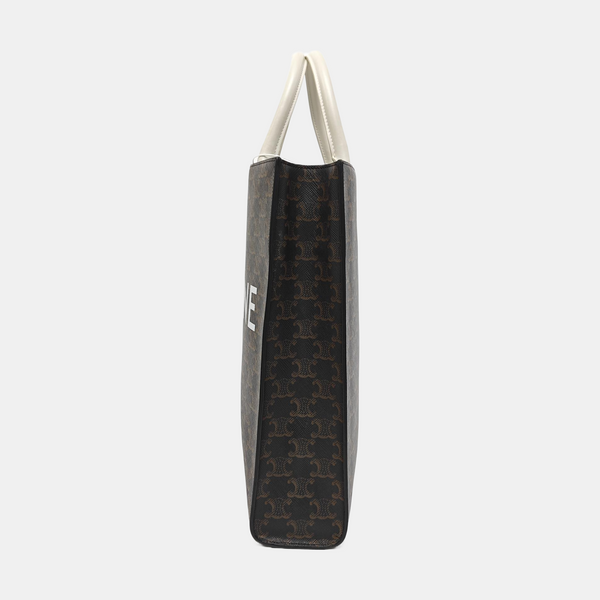 CABAS CELINE Small Coated Canvas Black
