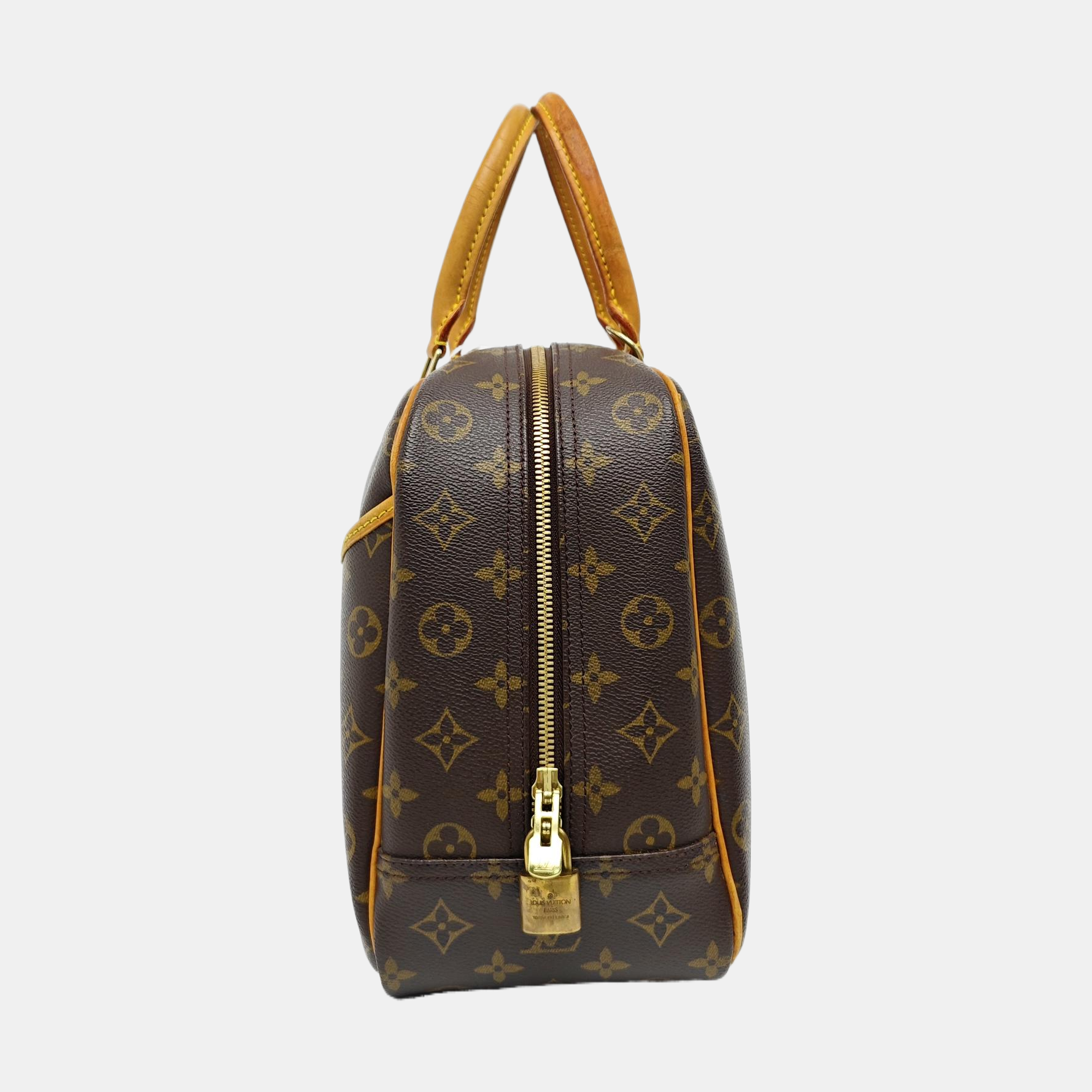 DEAUVILLE Monogram Coated Canvas Brown