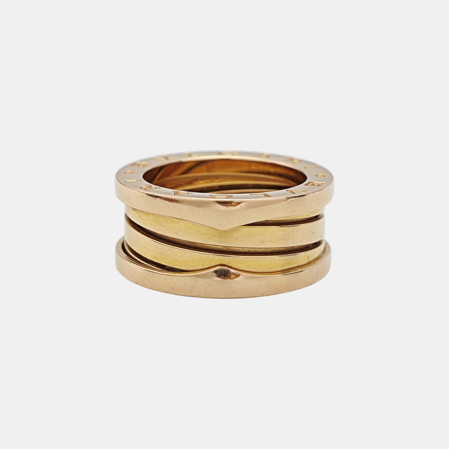 B.ZERO1 18k Rose Gold Ring EU 49