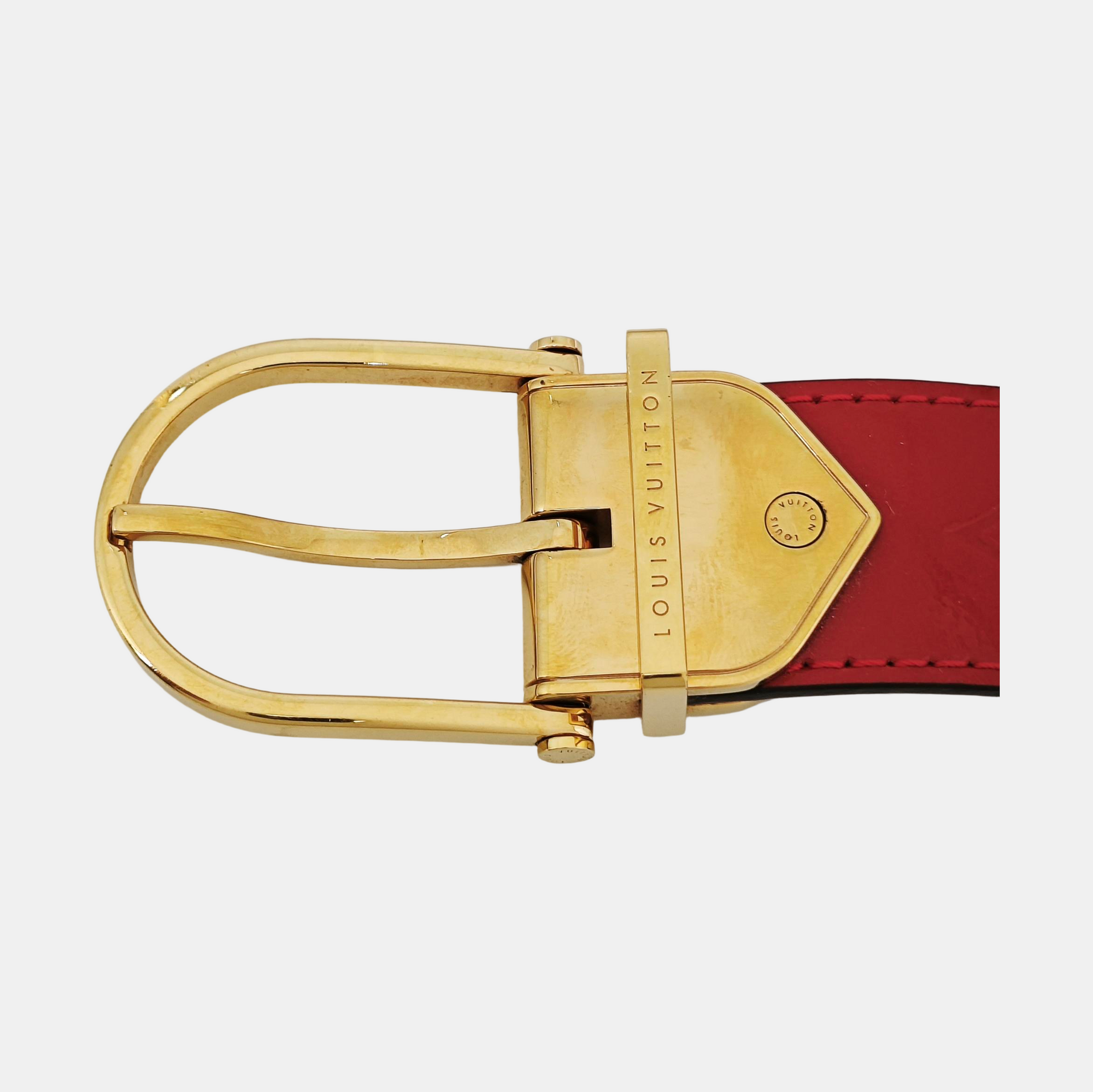 Leather Belt Red