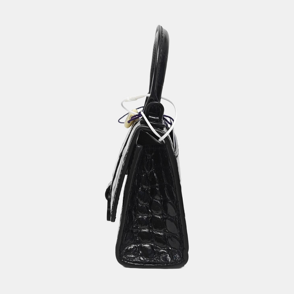 Hourglass Mini Calfskin Black