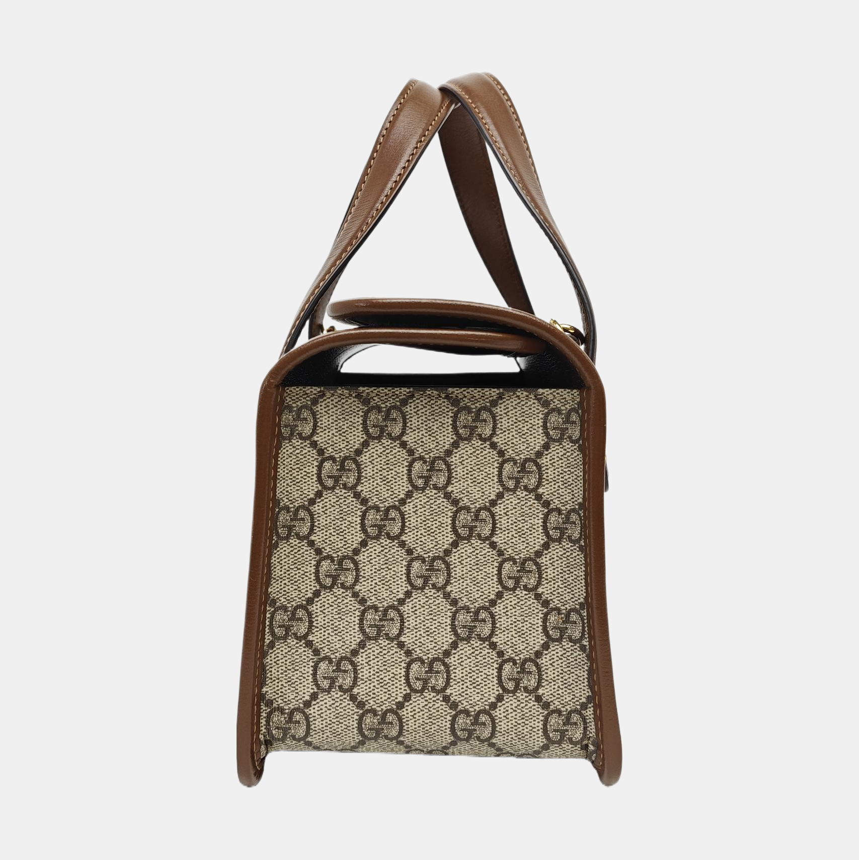 Horsebit 1955 Mini Monogram Coated Canvas Beige