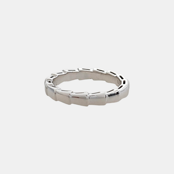 SERPENTI 18k White Gold Silver Ring EU 57