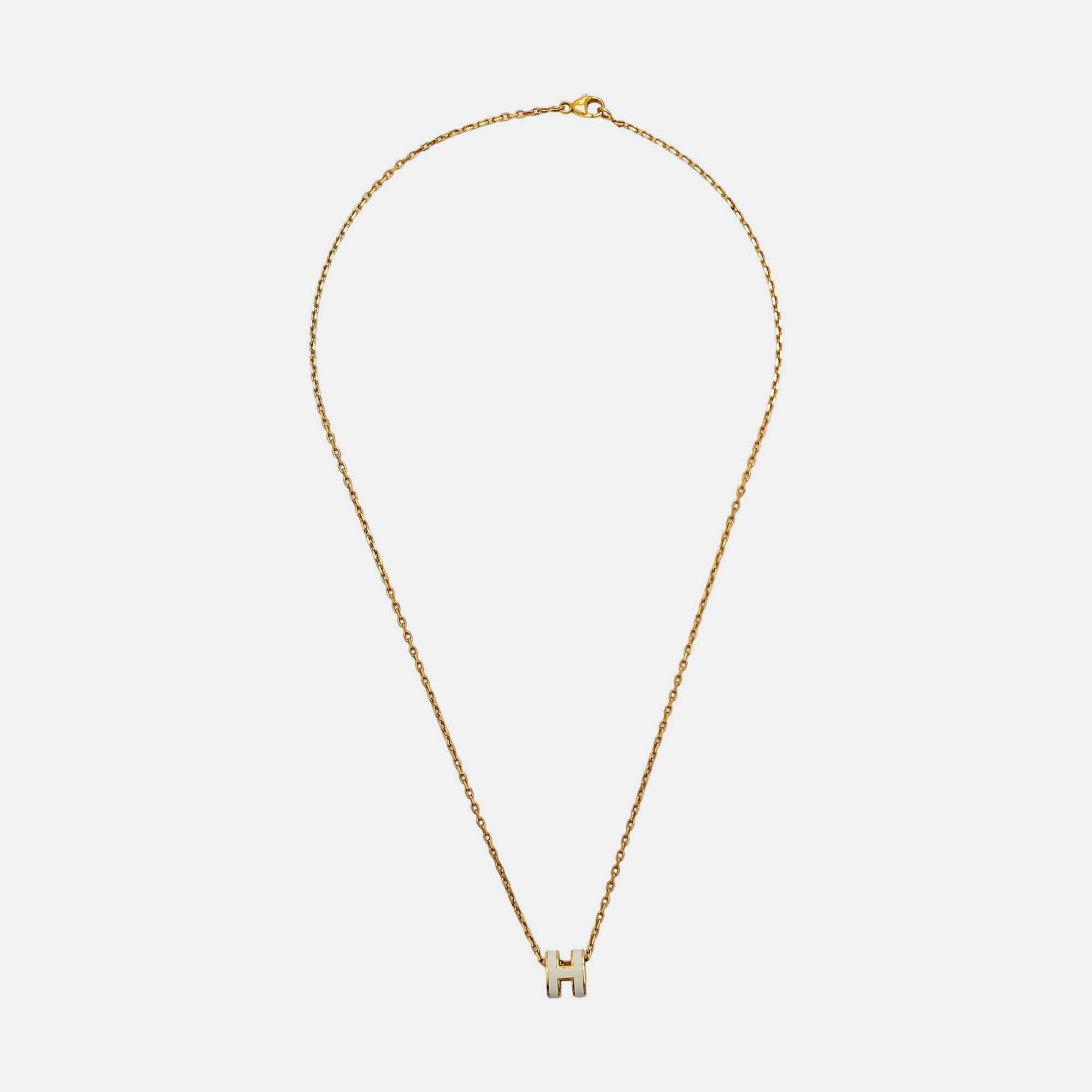 Pop H Metal Gold Necklace
