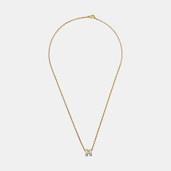 Pop H Metal Gold Necklace