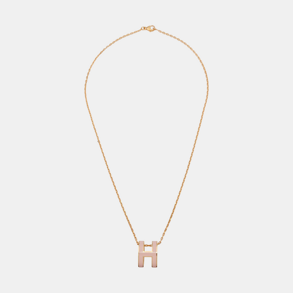 Pop H Metal Rose Gold Necklace