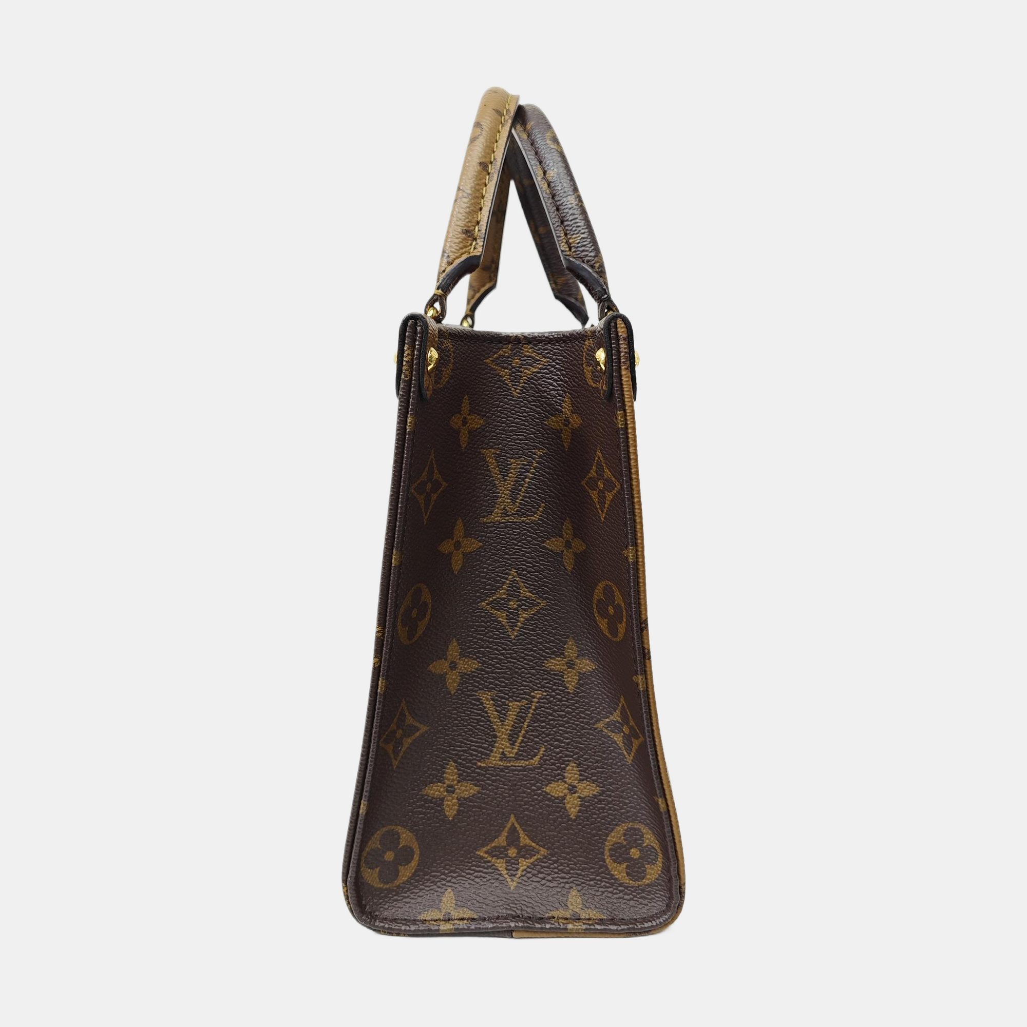 ONTHEGO PM Monogram Coated Canvas Brown