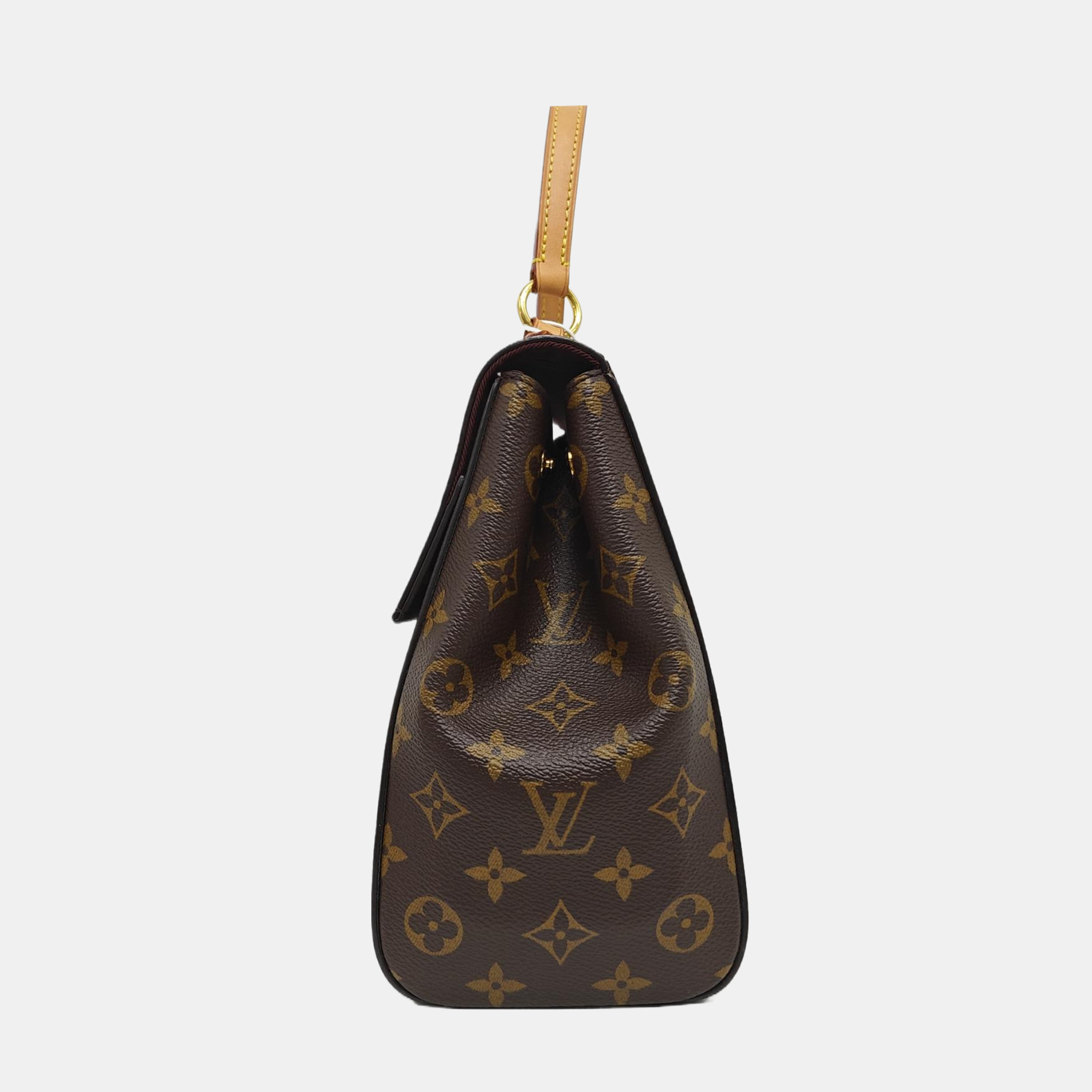 CLUNY MM Monogram Coated Canvas Brown