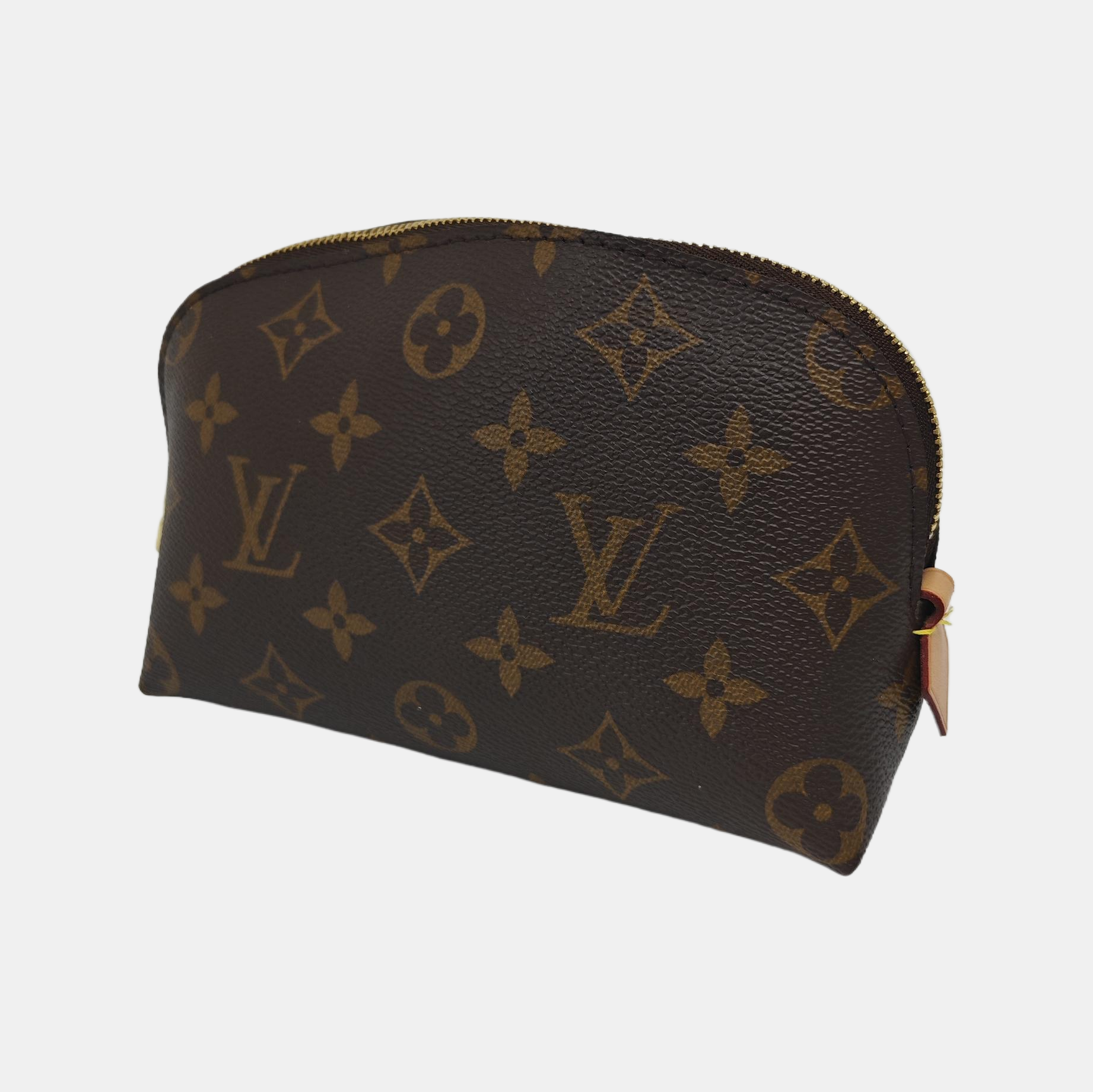 COSMETIC PM Monogram Coated Canvas Brown