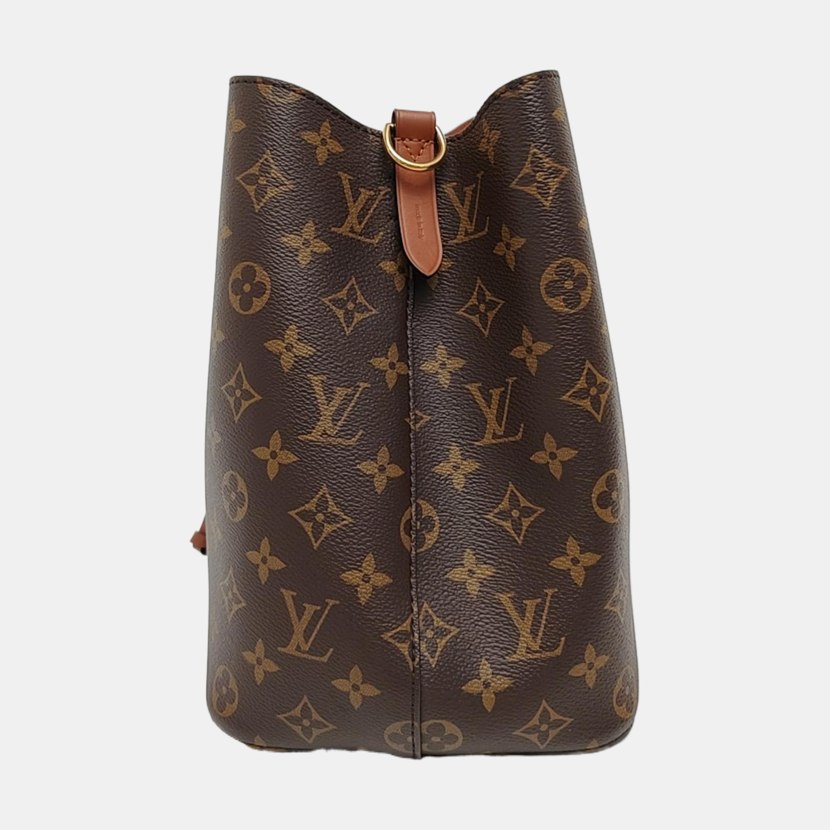 NÉONOÉ MM Monogram Coated Canvas Brown