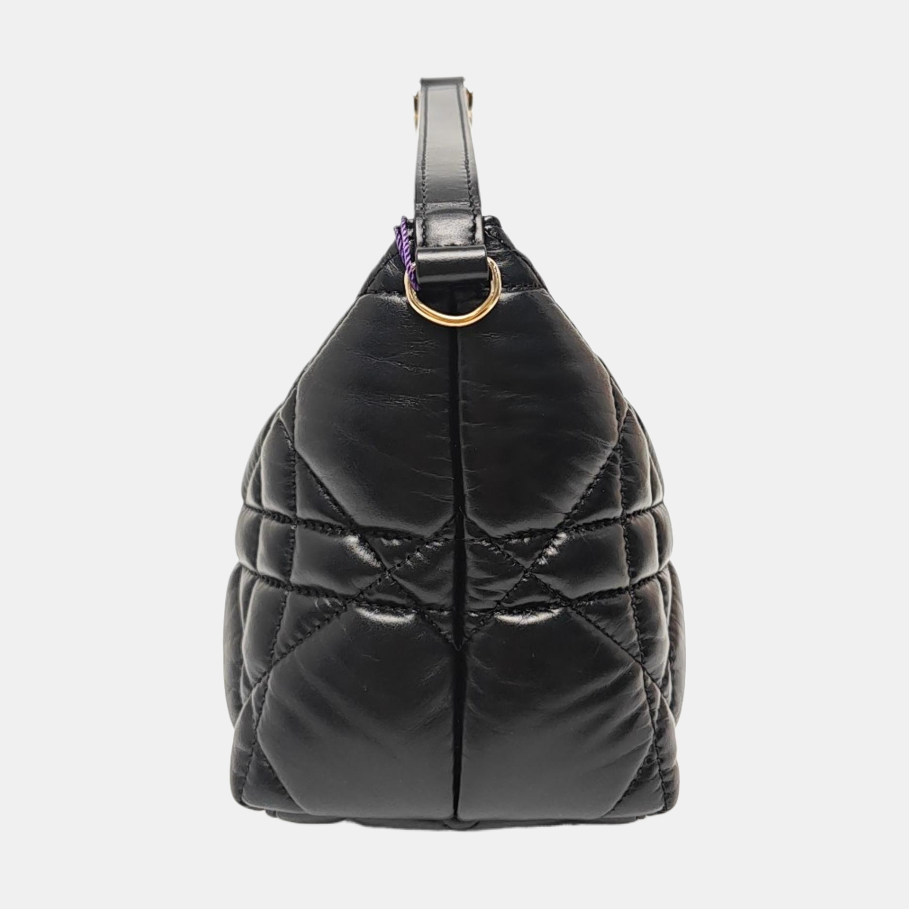 Diortravel Nomad Medium Cannage Calfskin Black