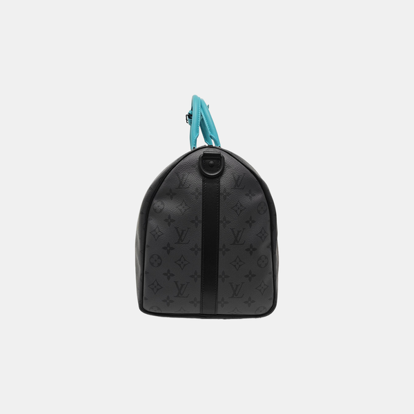 KEEPALL 45 Monogram Coated Canvas Gray