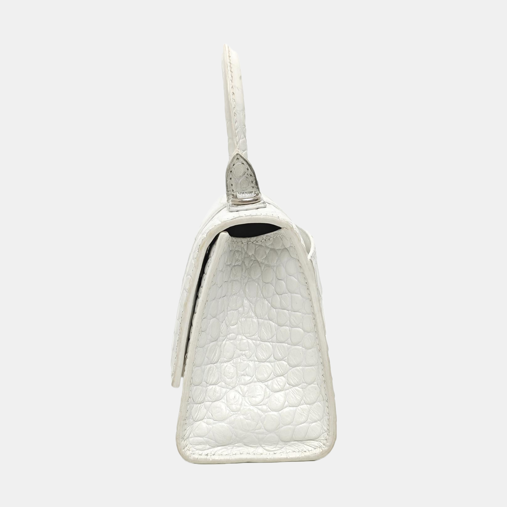 Hourglass Small Calfskin White