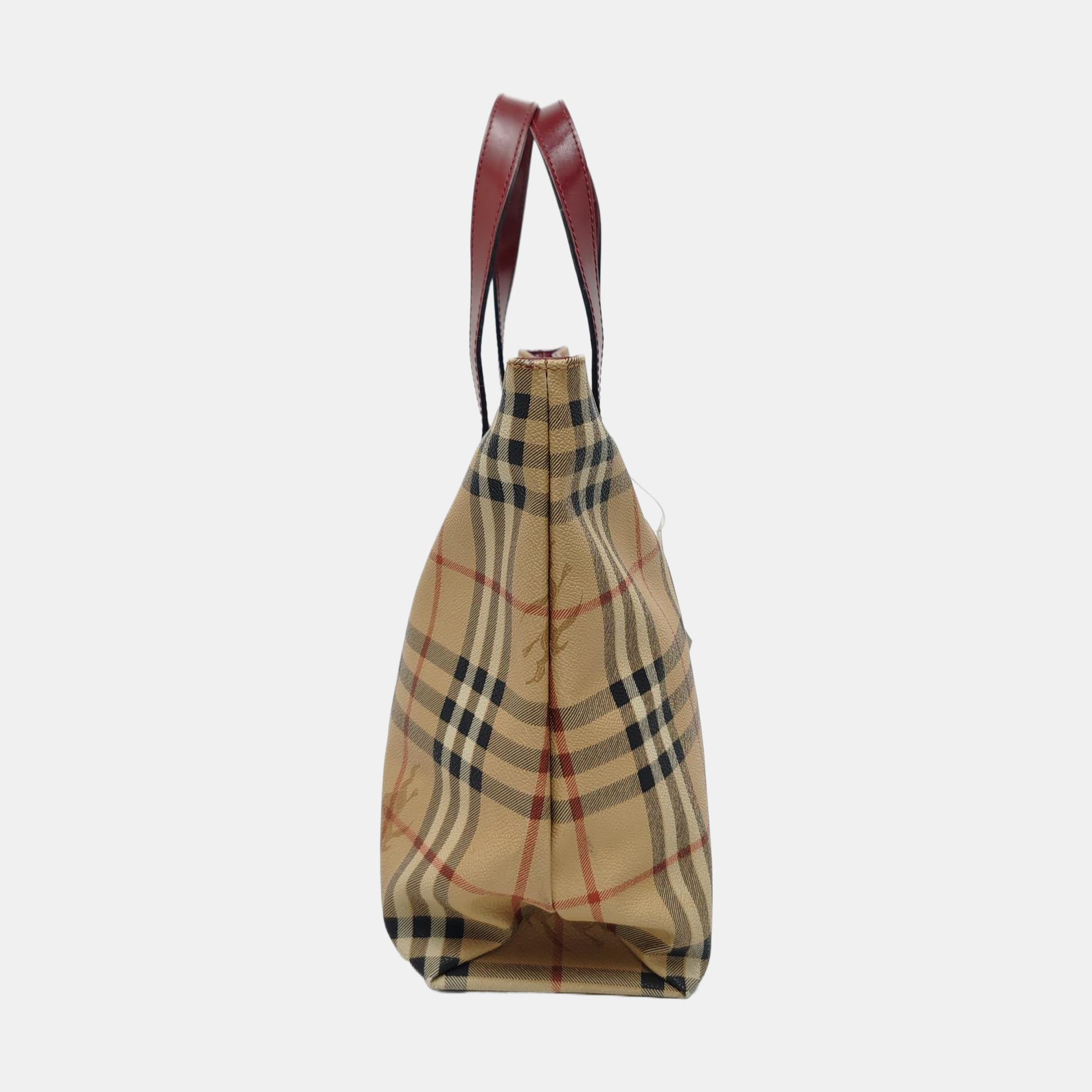 Coated Canvas Tote Bag Beige