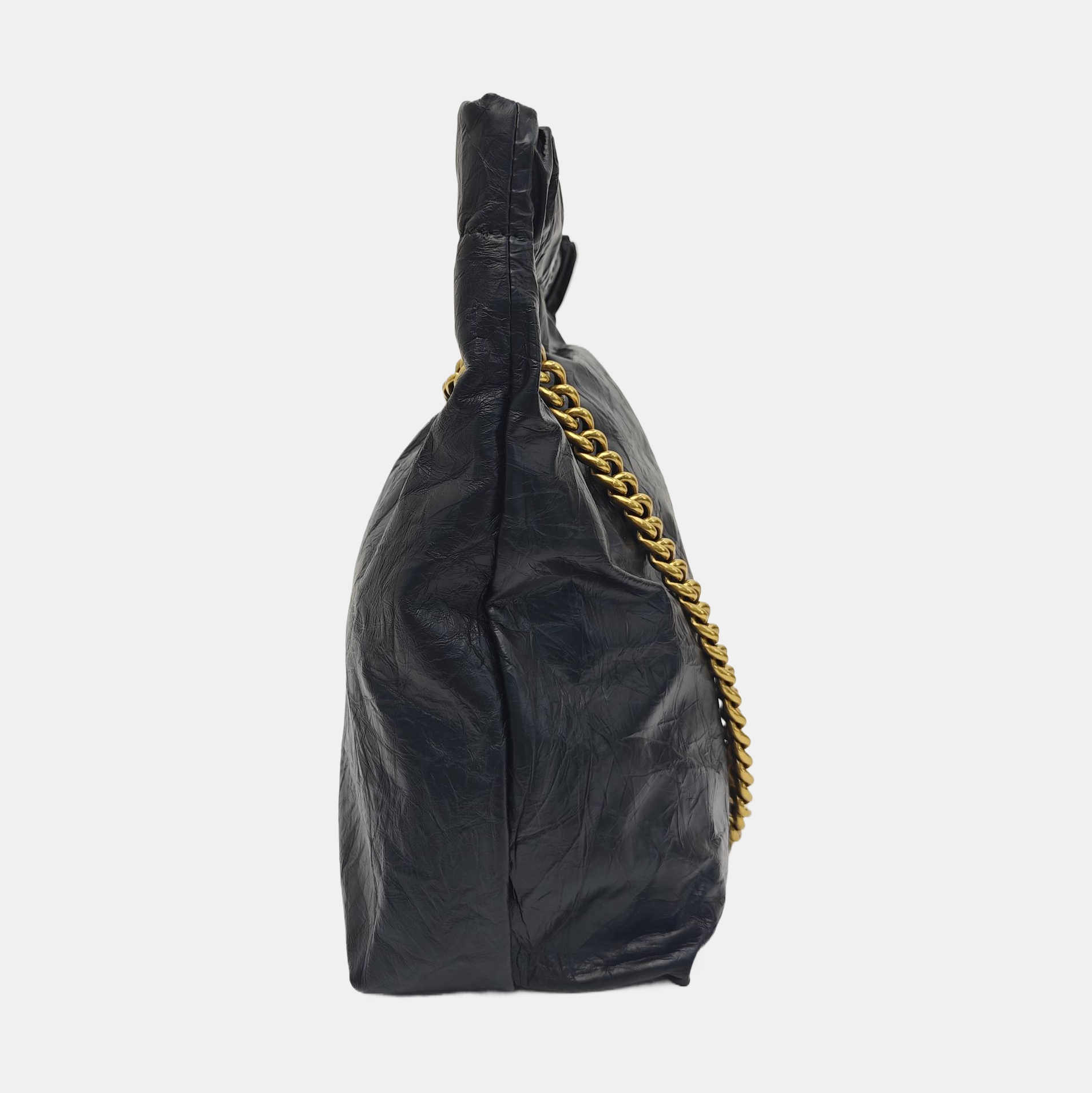 Calfskin Shoulder Bag Black