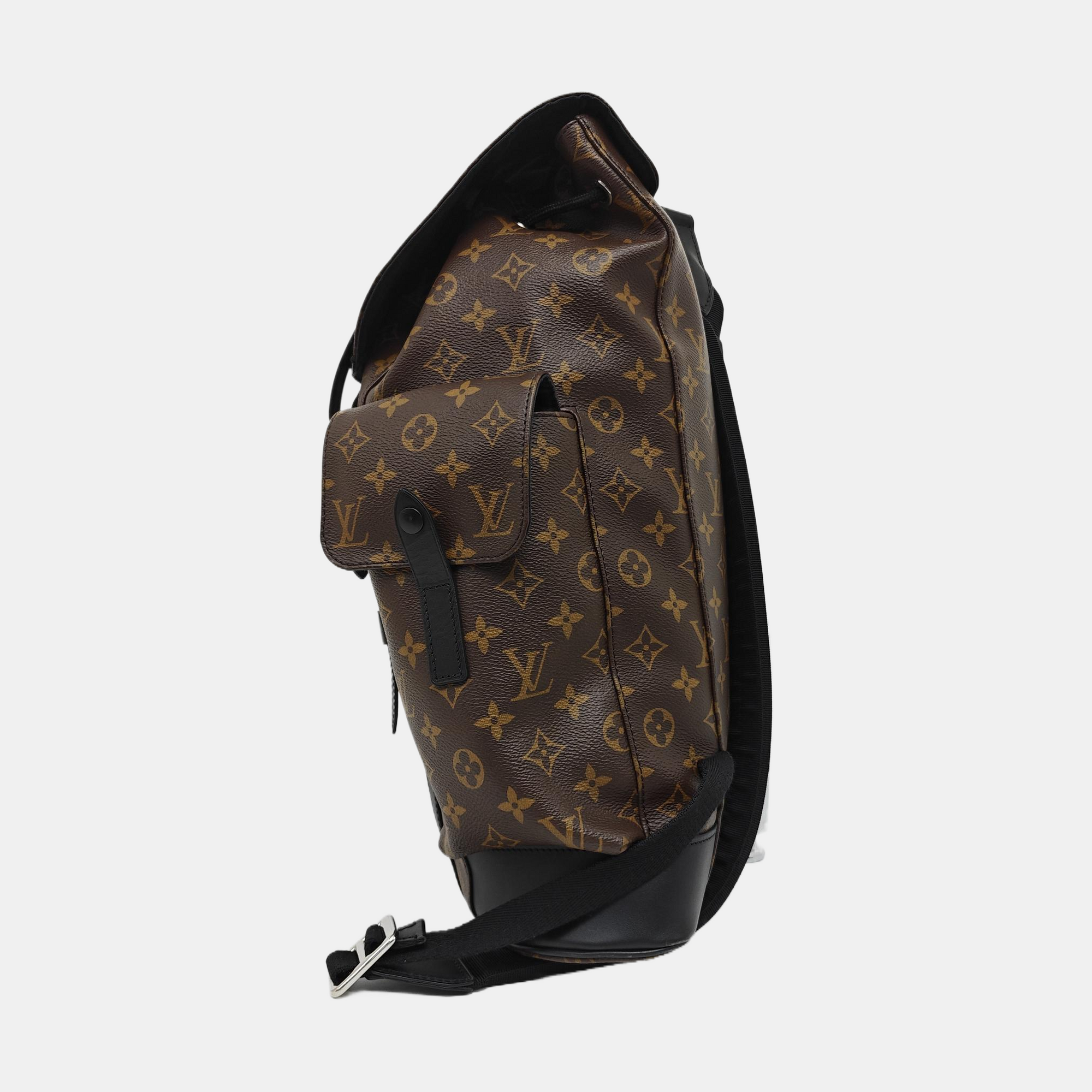 CHRISTOPHER PM Monogram Coated Canvas Brown