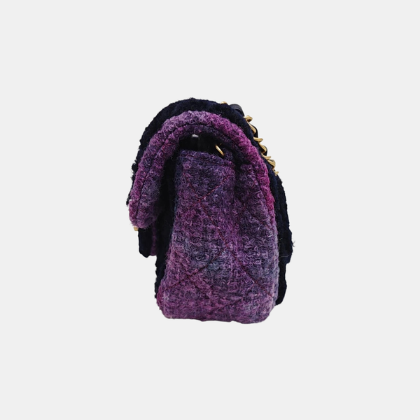 CLASSIC FLAP Mini Quilted Wool Black