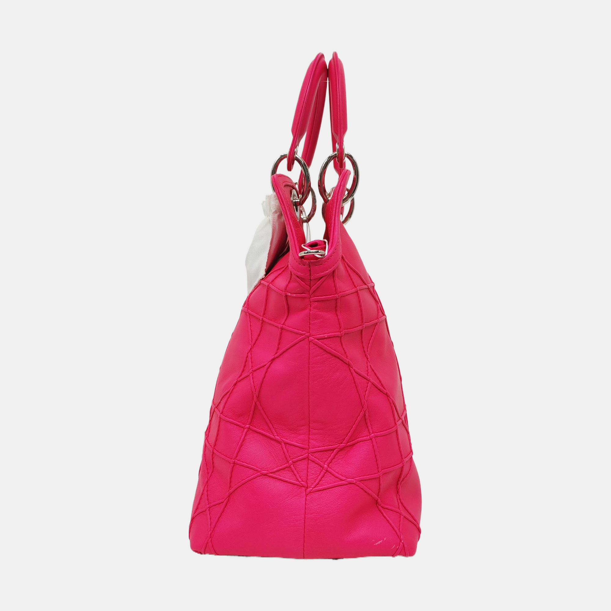 Authenticated pre-owned  Granville Cannage Lambskin Pink - Top Handle Bag at Looply