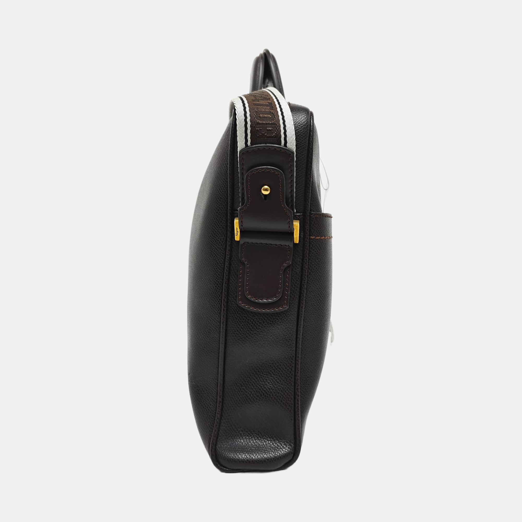 Calfskin Shoulder Bag Brown