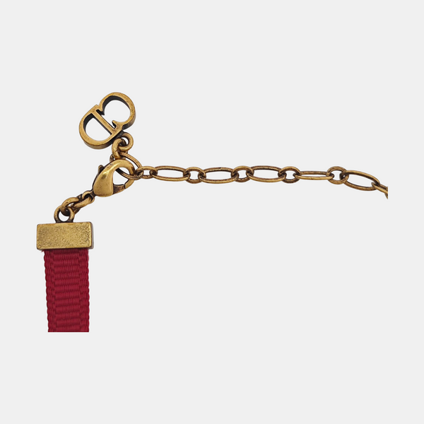 J'adior Fabric Red Bracelet