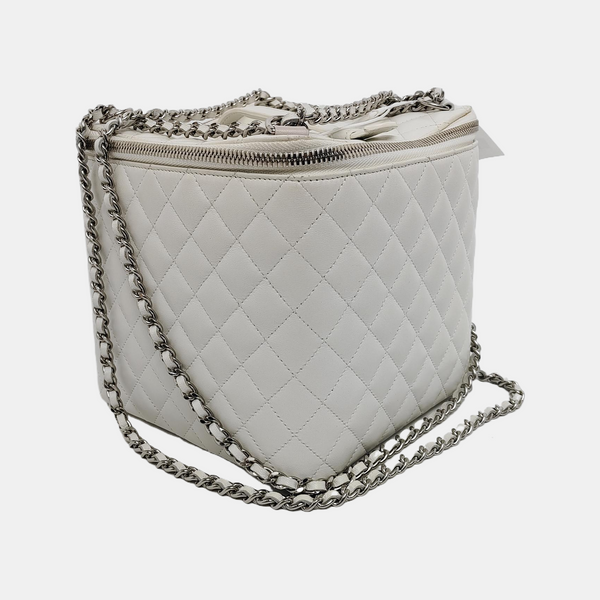 Quilted Lambskin White