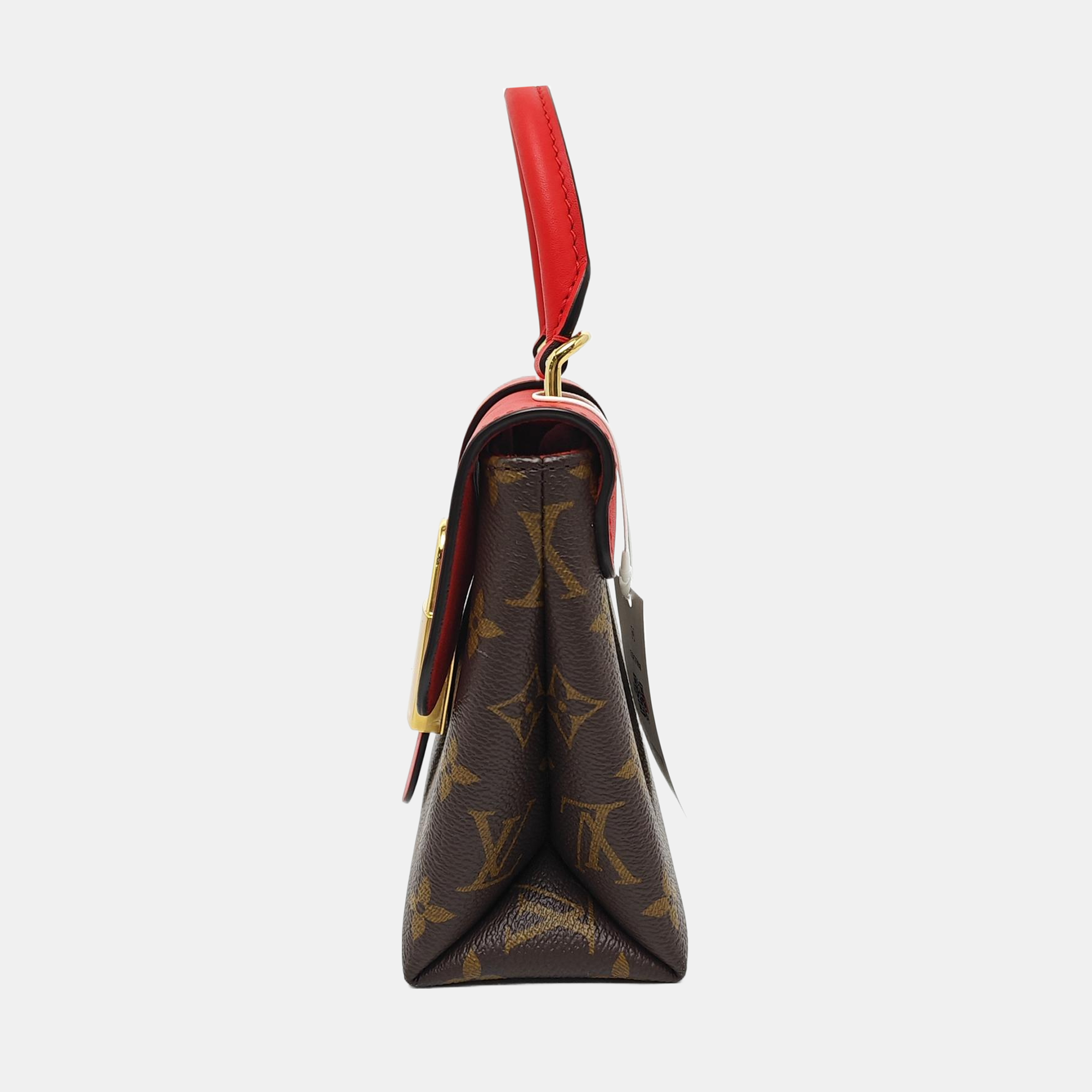 LOCKY BB Monogram Coated Canvas Red
