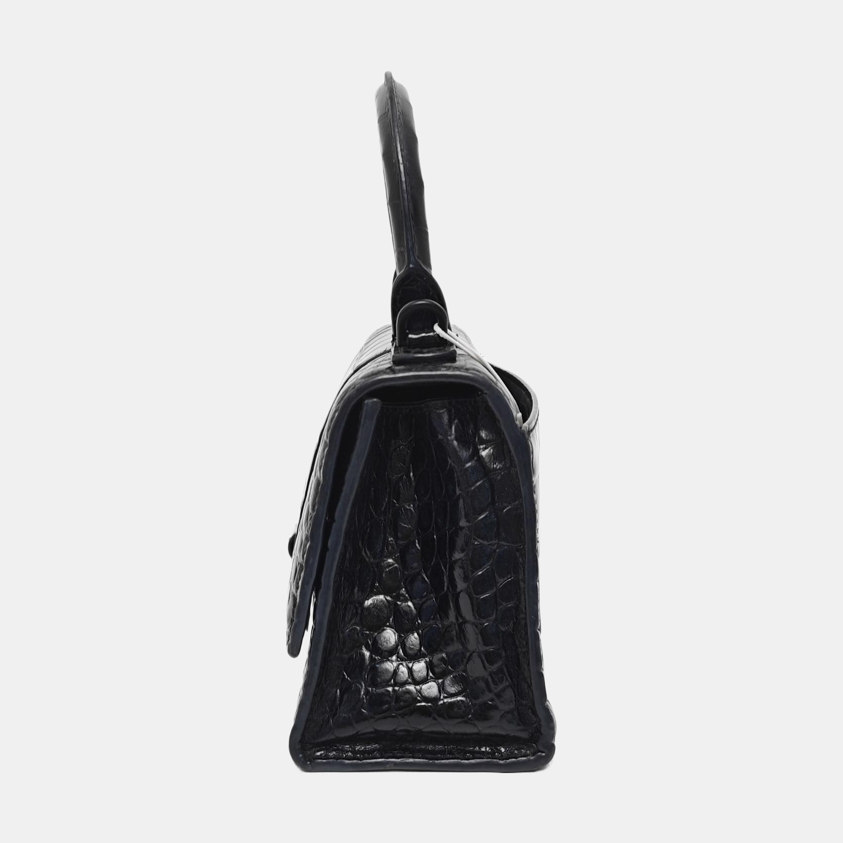 Hourglass Small Calfskin Black