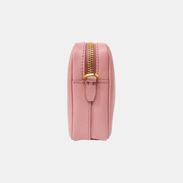 Saffiano Calfskin Shoulder Bag Pink