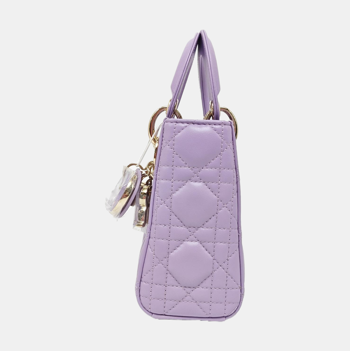 Lady Dior Mini Lambskin Purple