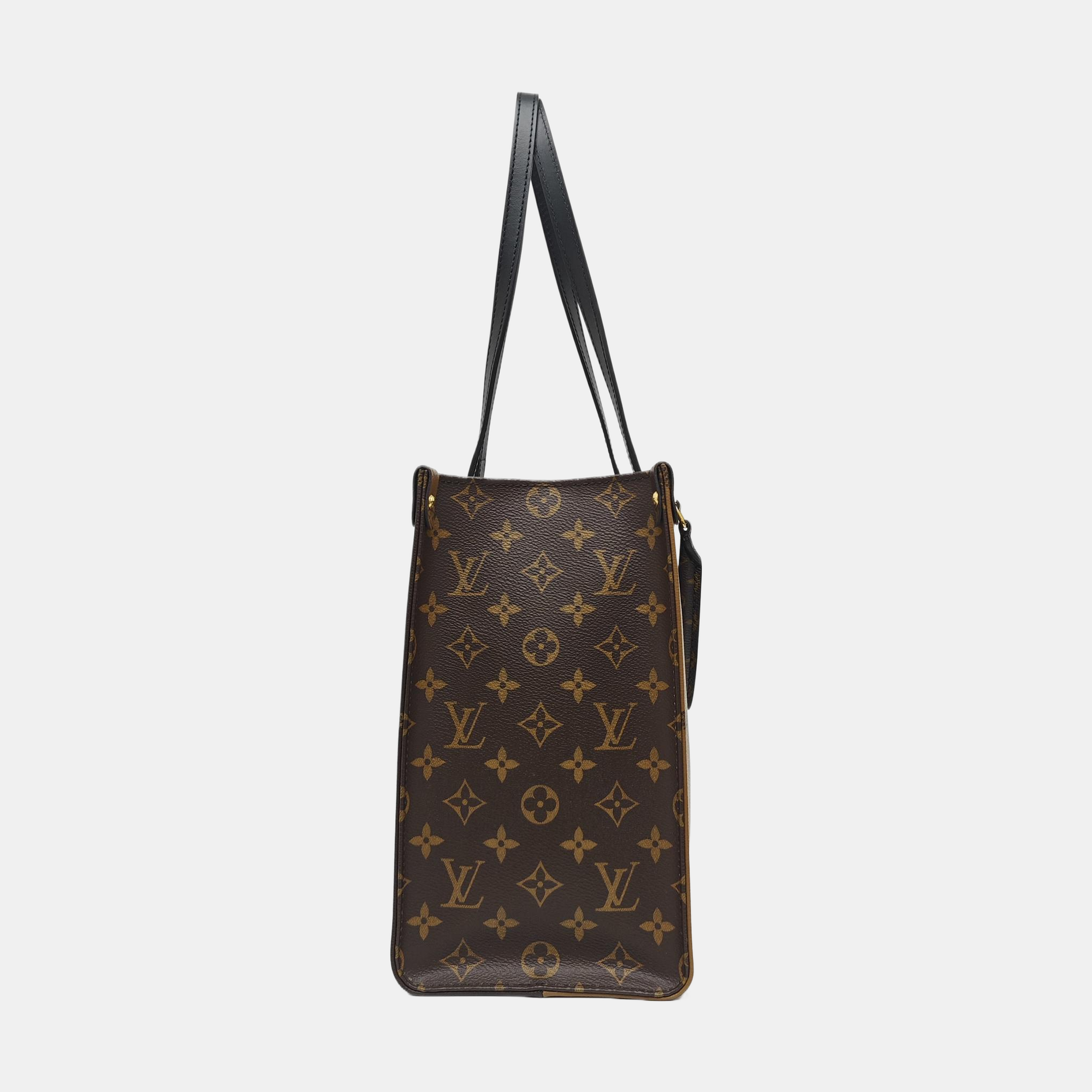 ONTHEGO MM Monogram Coated Canvas Brown