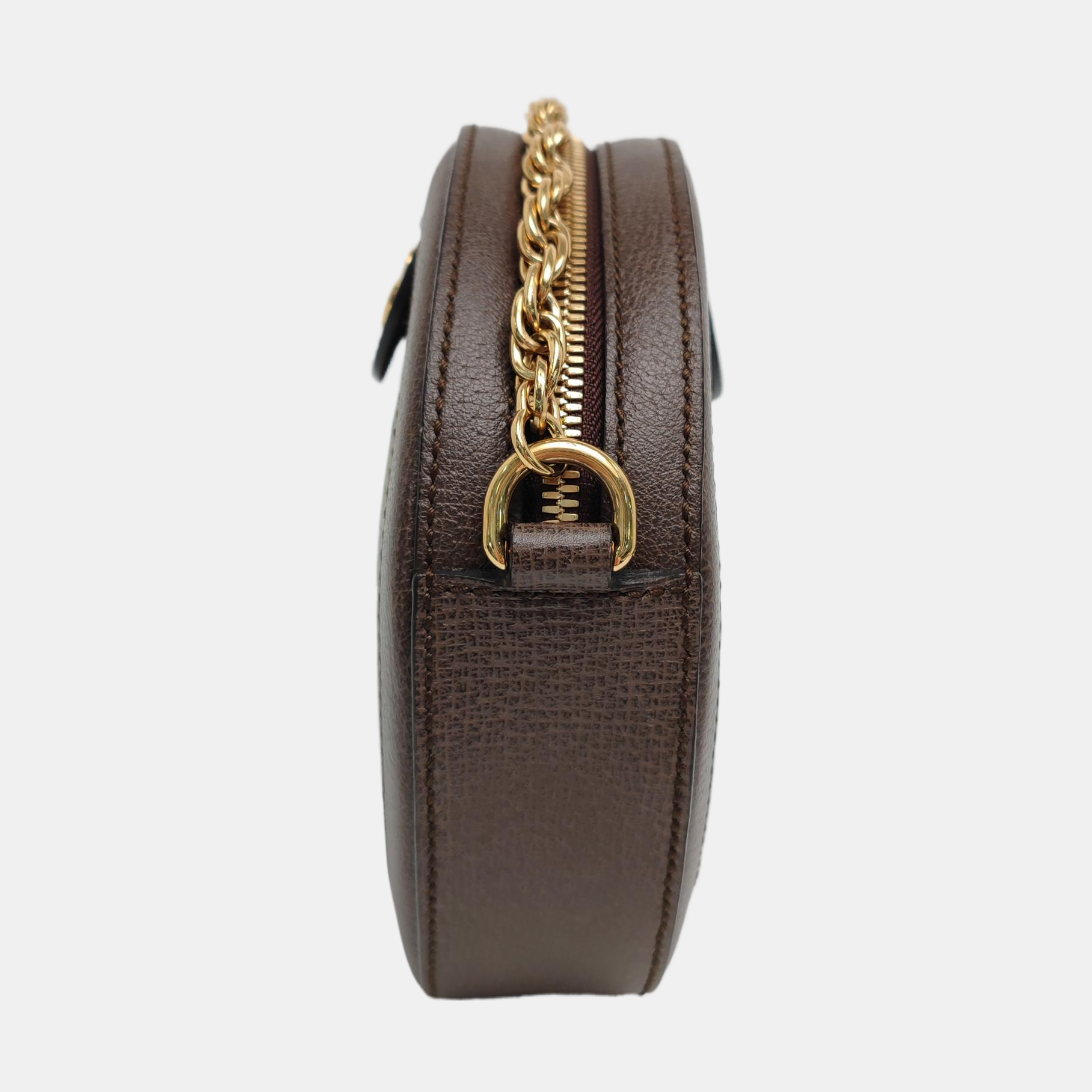 Ophidia Mini Monogram Coated Canvas Beige