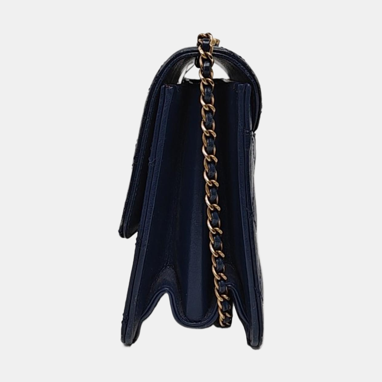 BEAUTY LOCK Quilted Lambskin Blue