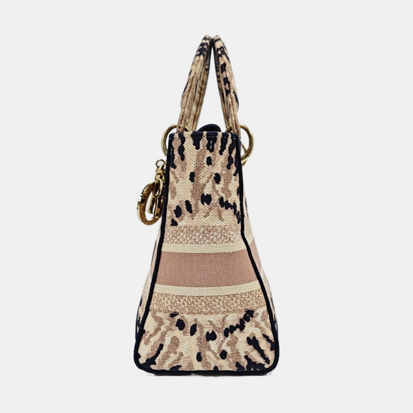 Lady D-Lite Medium Fabric Beige