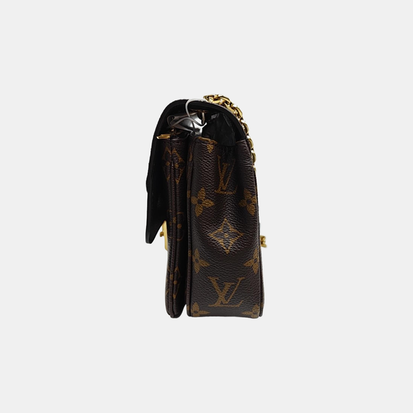 MARCEAU Monogram Coated Canvas Brown