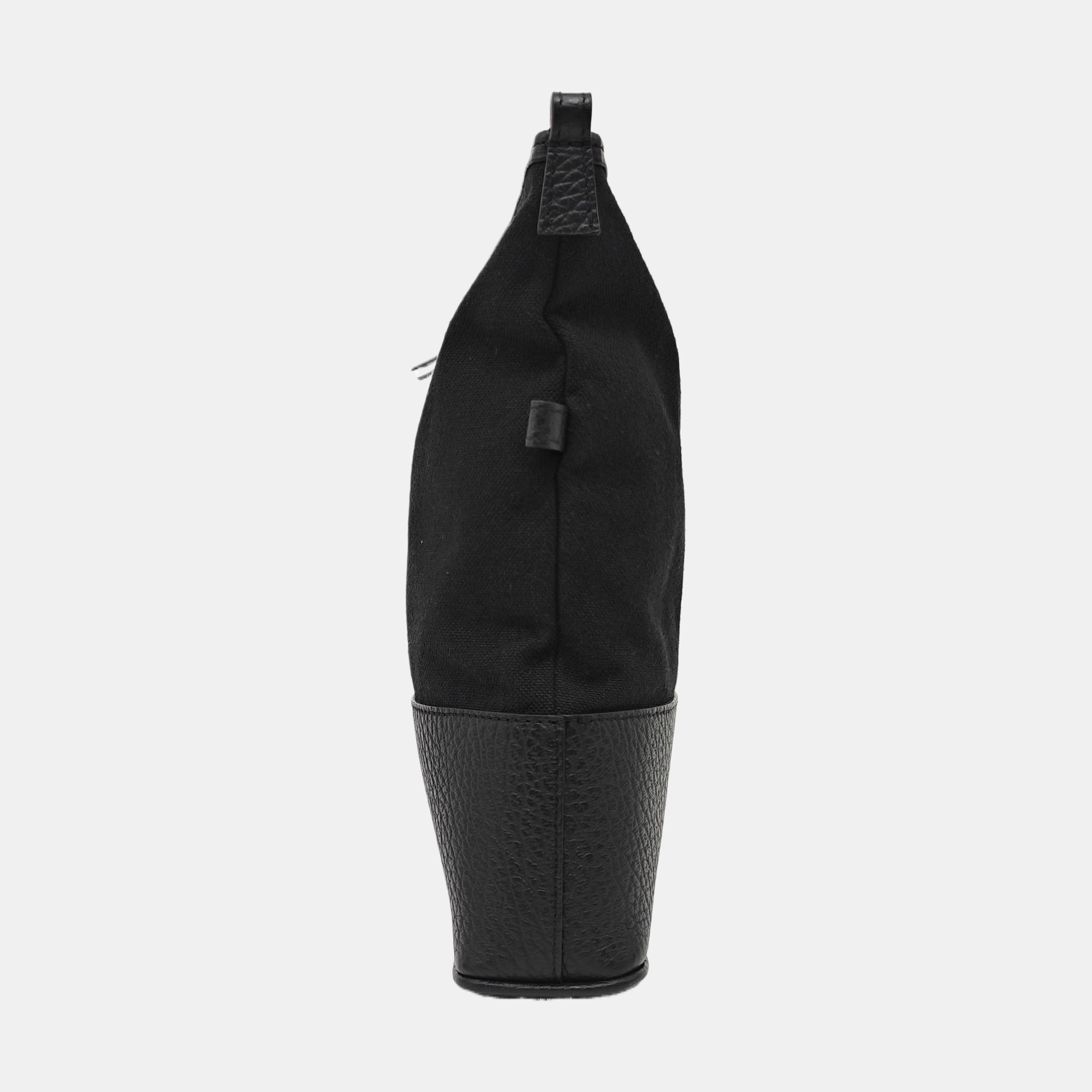 Fabric Top Handle Bag Black
