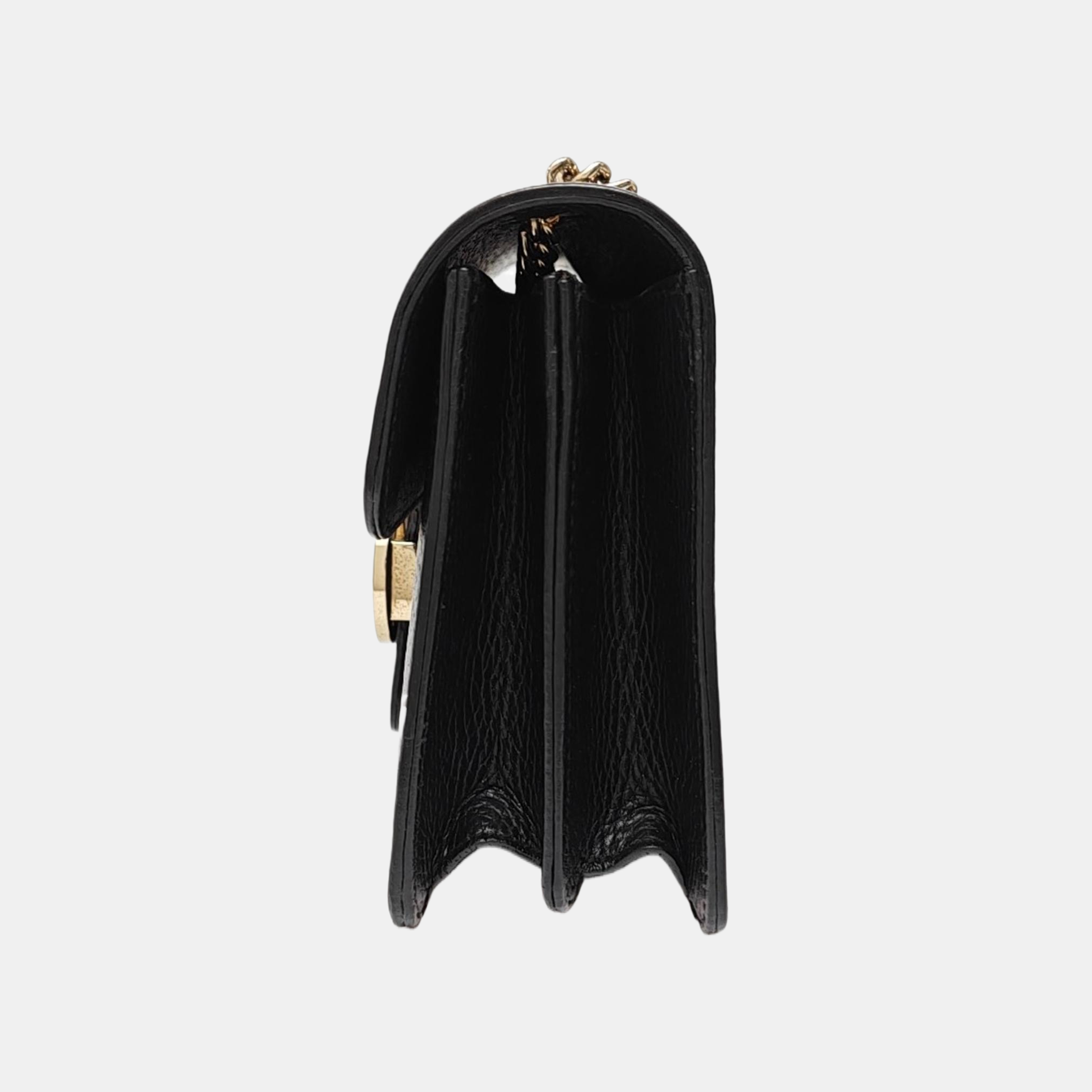 Interlocking G Small Calfskin Black